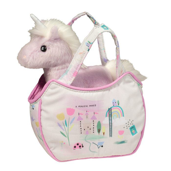 Magical World Sassy Sak with Purple Unicorn | Douglas Cuddle Toys