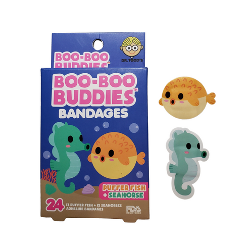 Puffer Fish & Seahorse | Boo Boo Buddies Bandages