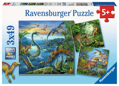 Dinosaur Fascination 3x49 piece Ravensburger Puzzle Kaboodles Toy Store - Victoria
