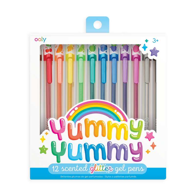 Yummy Yummy Scented Glitter Gel Pens | Set of 12