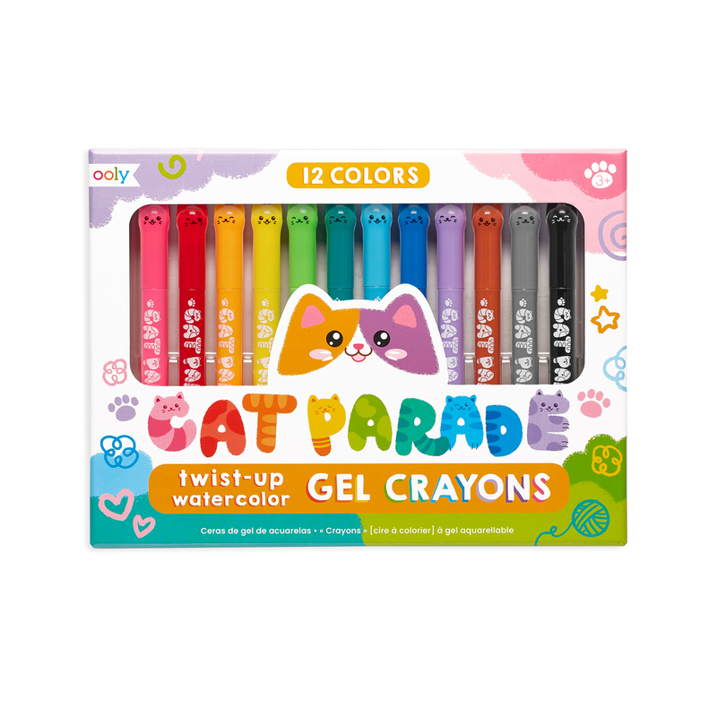 Cat Parade Gel Crayons | Set of 12