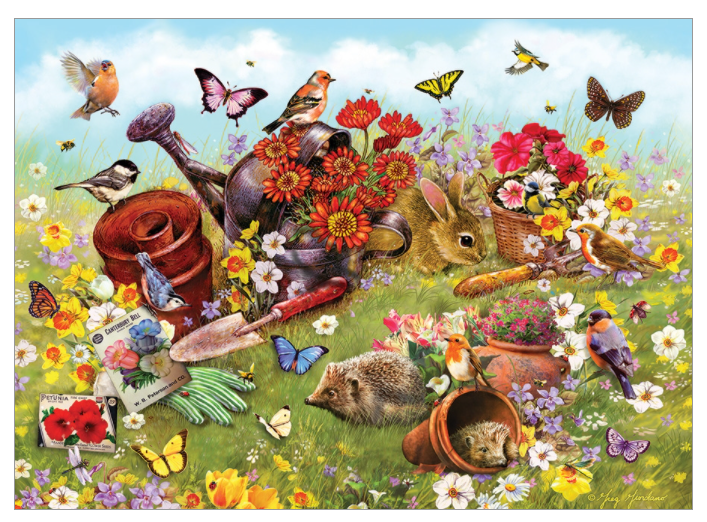 Garden Scene 350 piece Cobble Hill Family Puzzle Kaboodles Toy Store - Victoria