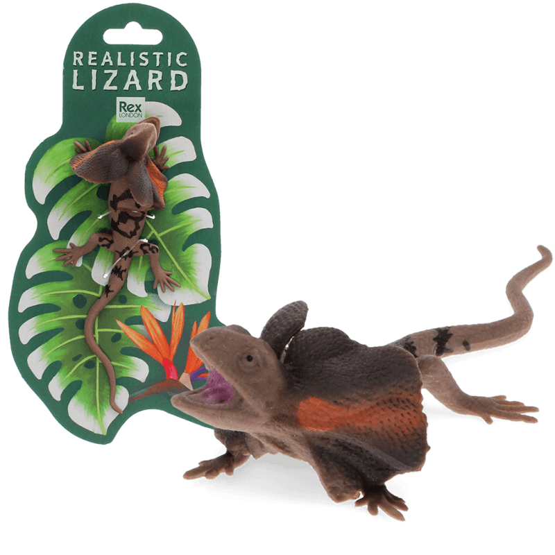 Realistic Frill-Necked Lizard