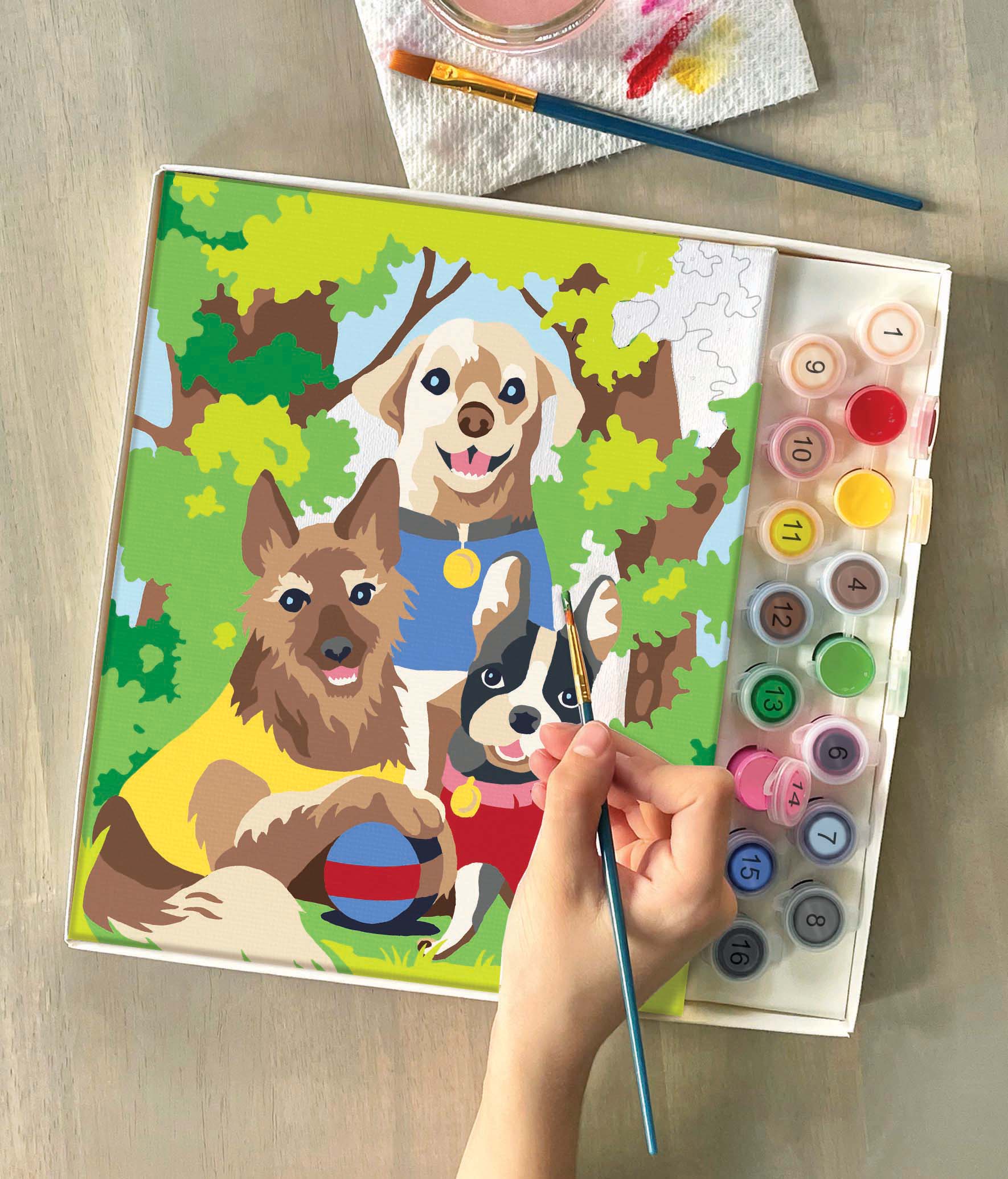 Dogs' Day Out Paint By Number | iHeart