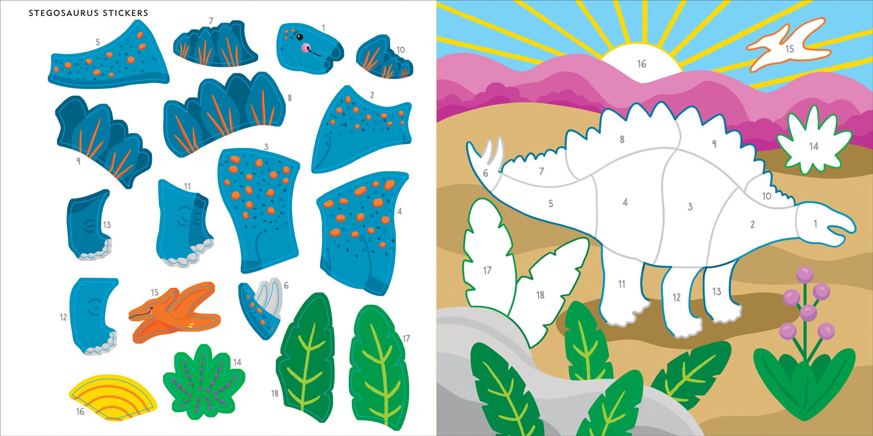 Dinosaurs | My First Color By Sticker