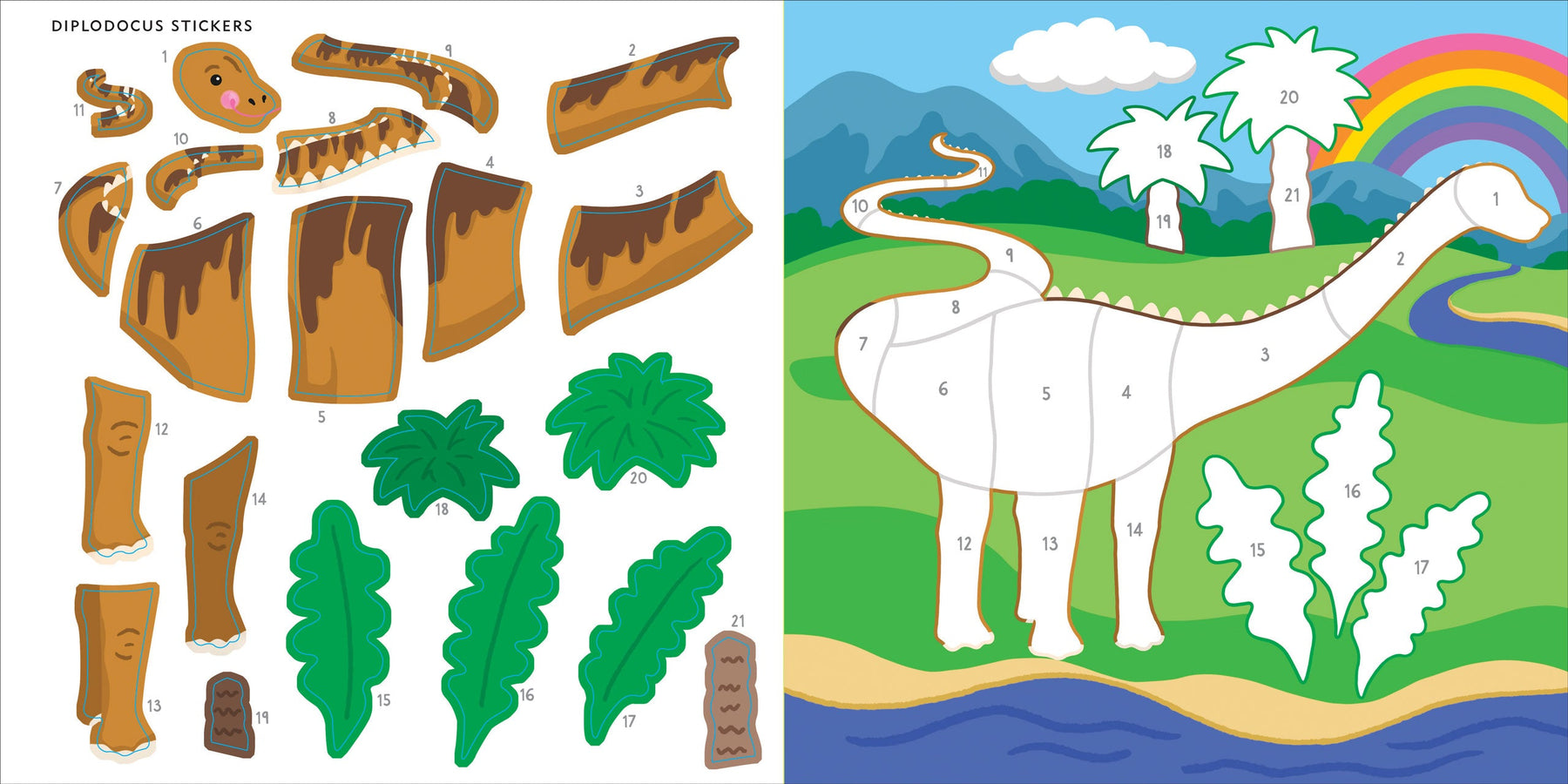 Dinosaurs | My First Color By Sticker