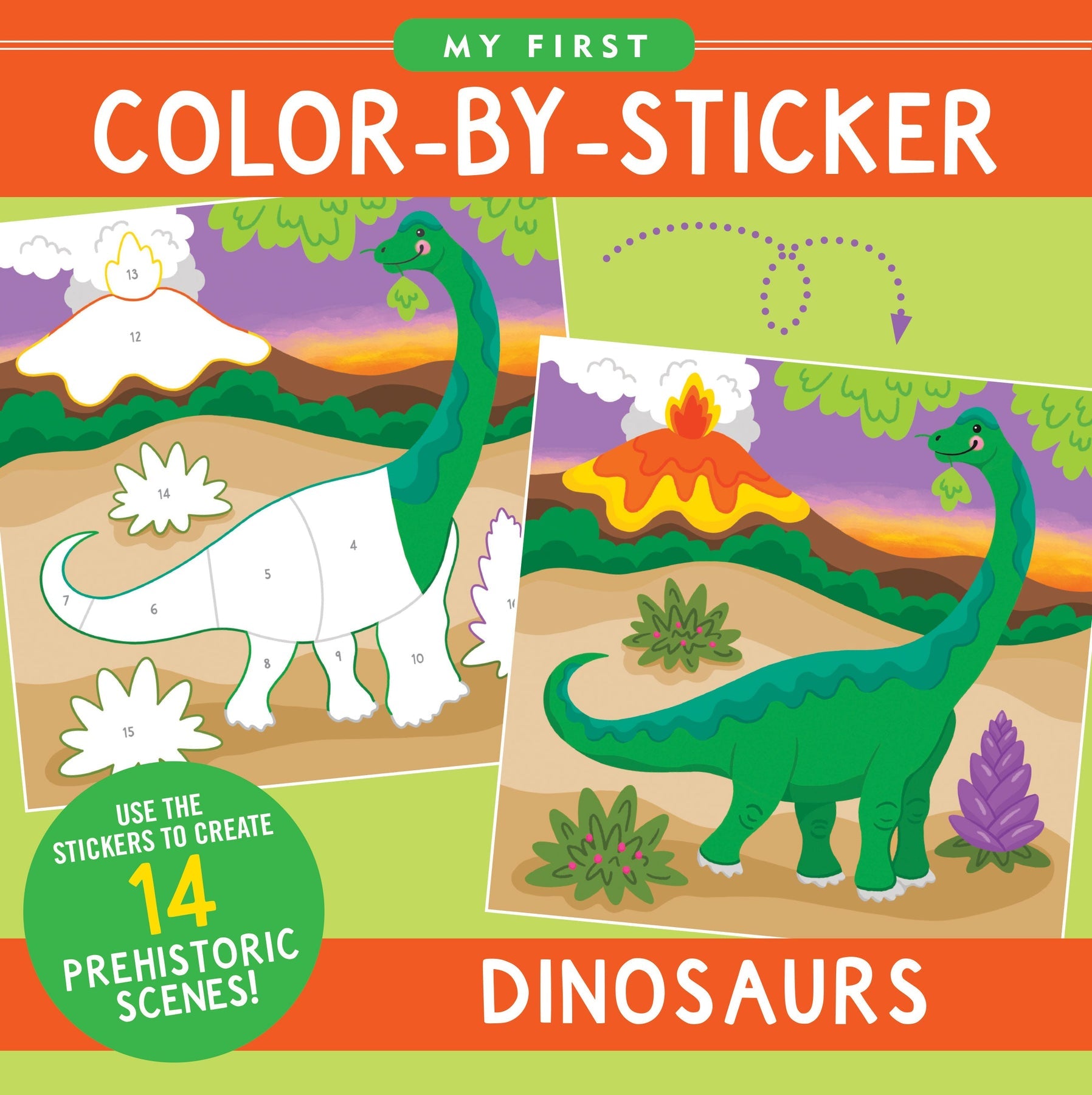 Dinosaurs | My First Color By Sticker