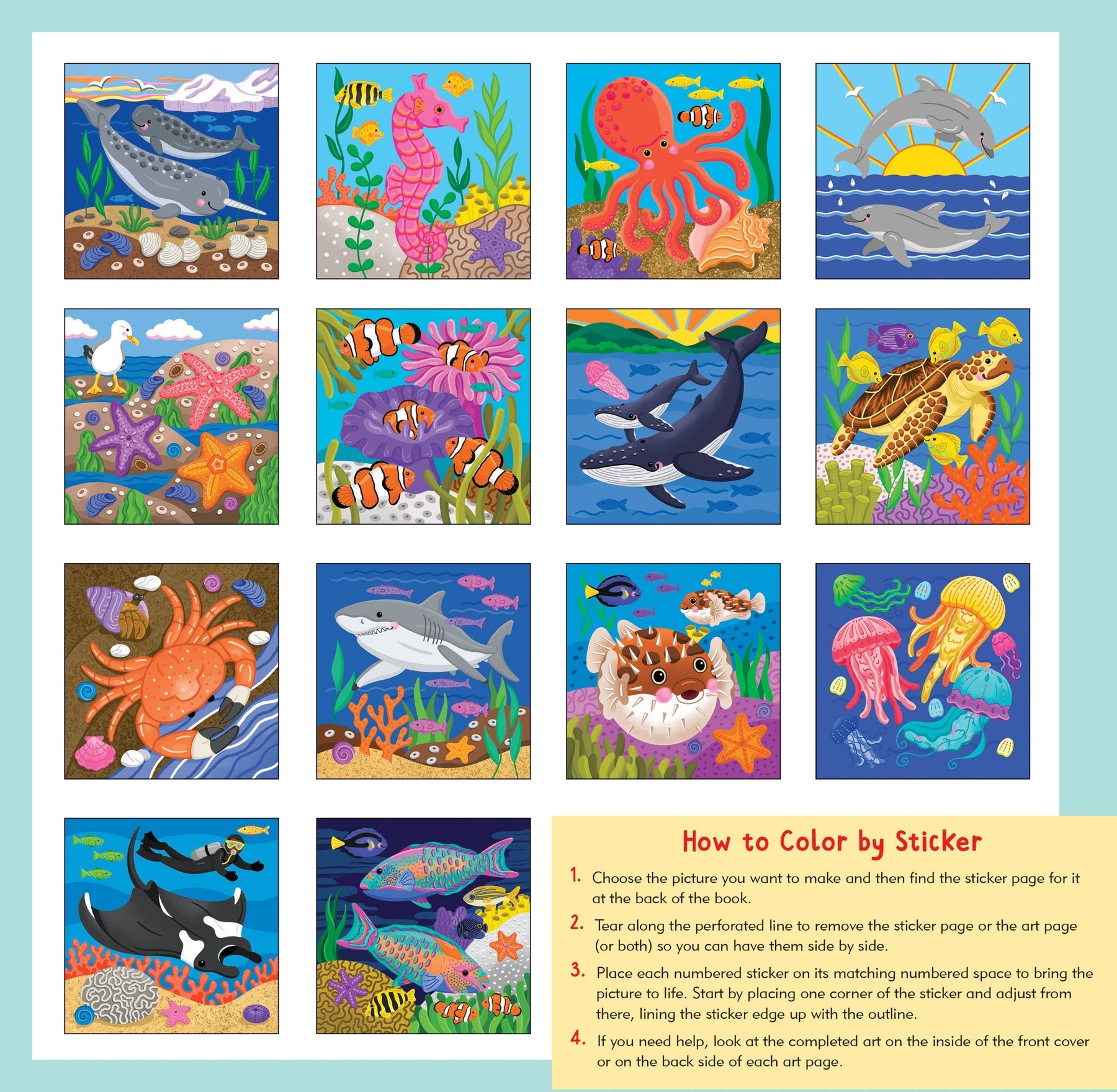 Under the Sea | My First Color By Sticker