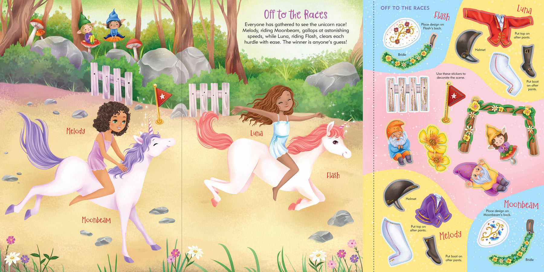 Unicorns | Sticker Doll Dress Up