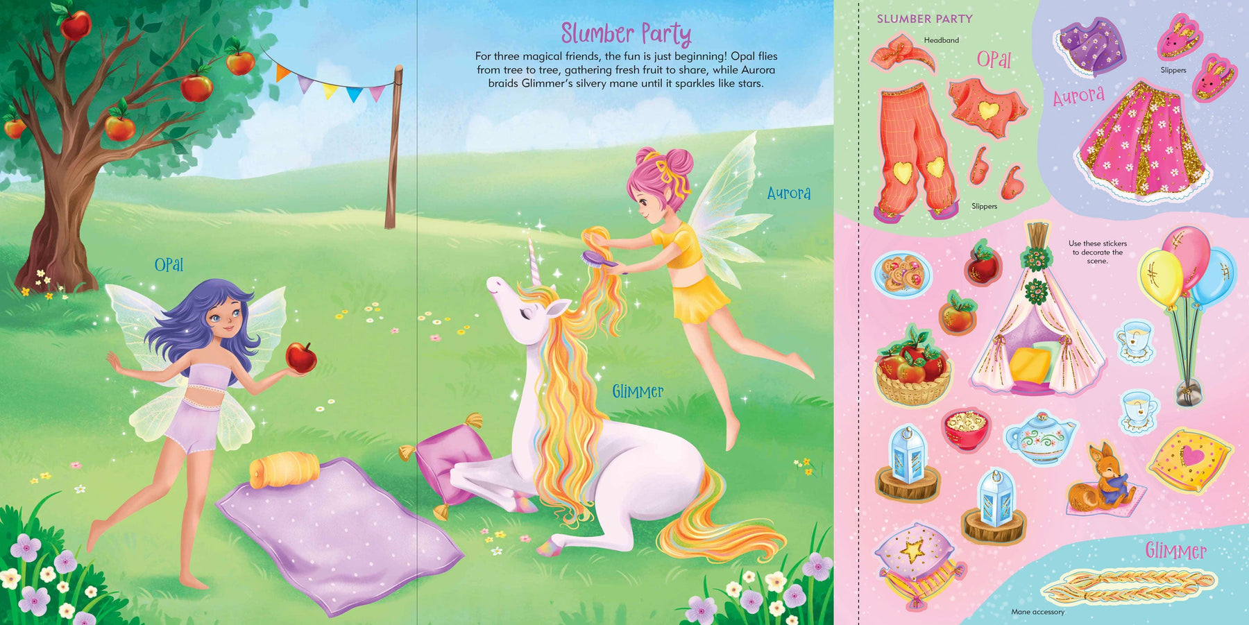 Unicorns | Sticker Doll Dress Up