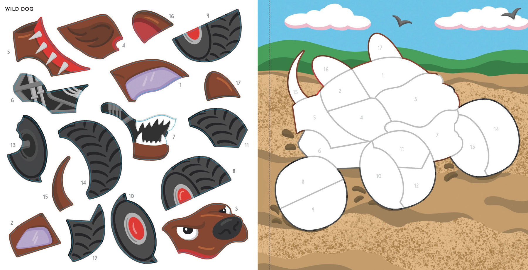 Monster Trucks | My First Color By Sticker