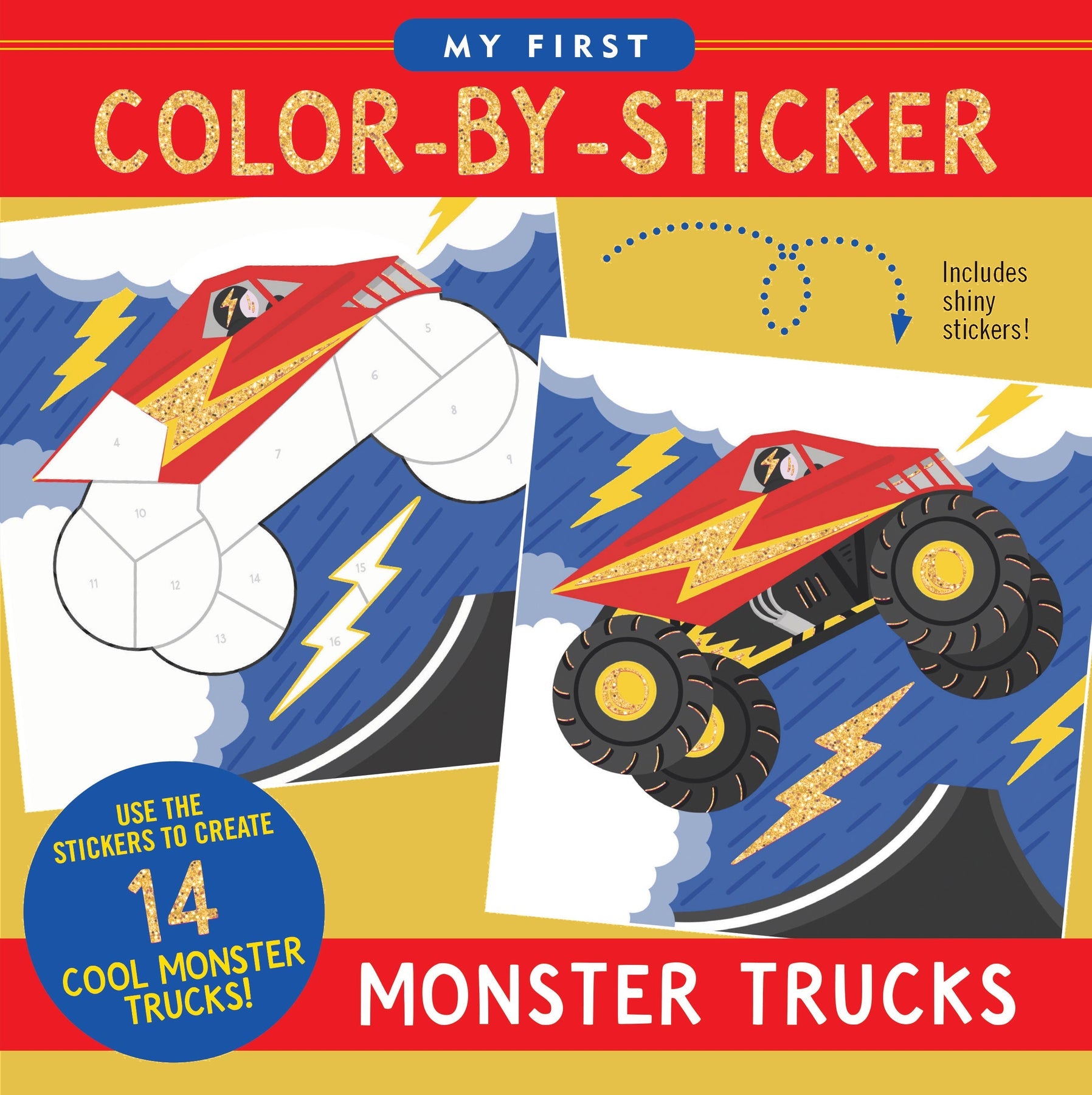 Monster Trucks | My First Color By Sticker