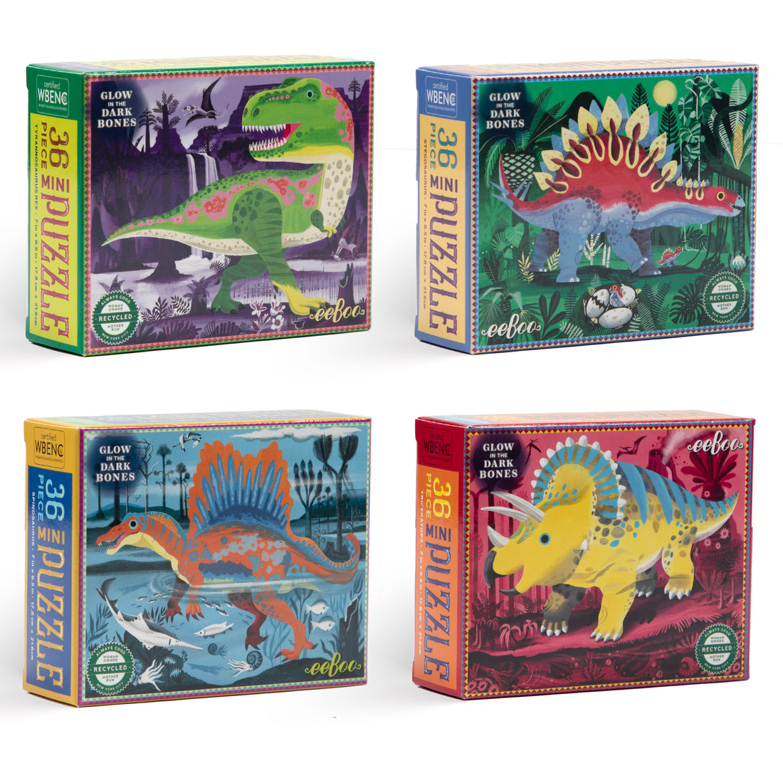 Dinosaur 36 Piece Mini Eeboo Puzzle