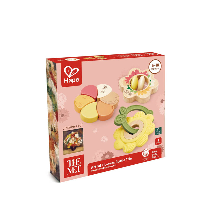 Artful Flowers Rattle Trio | Hape x The Met