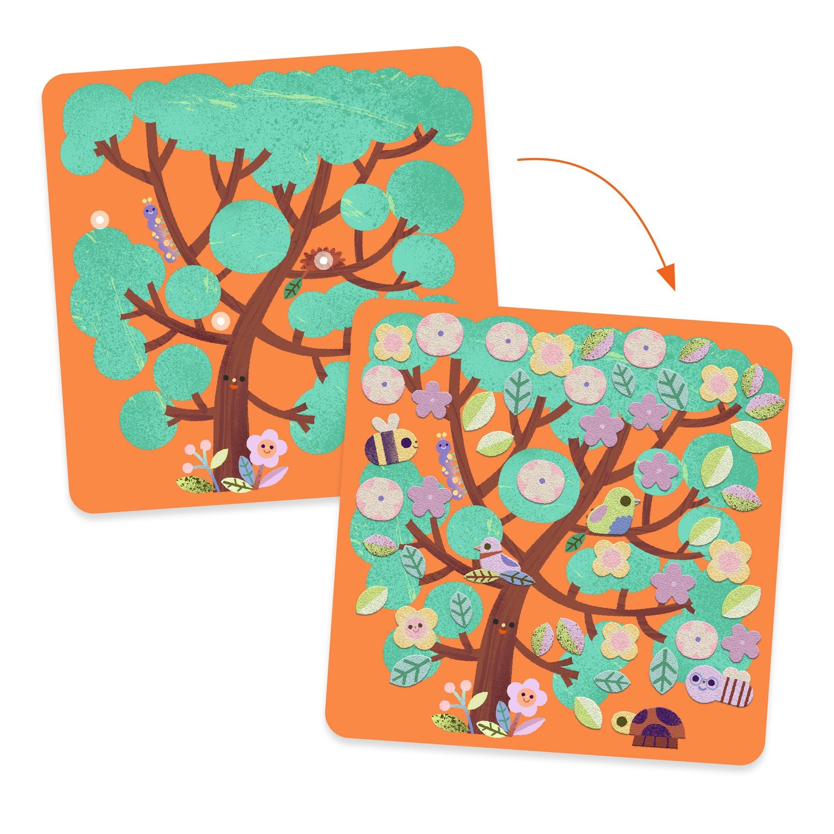 Through the Seasons Felt Pictures | Djeco