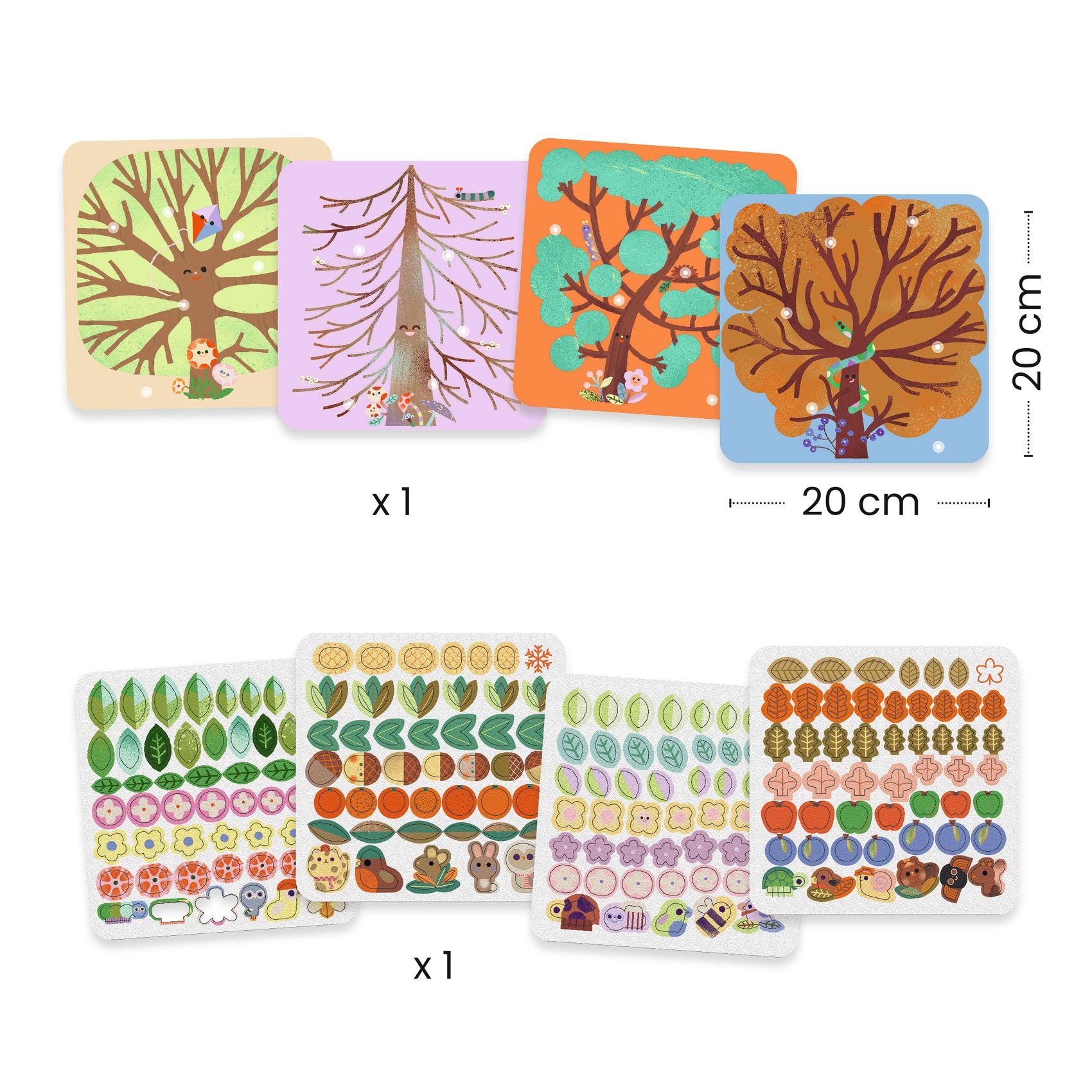 Through the Seasons Felt Pictures | Djeco