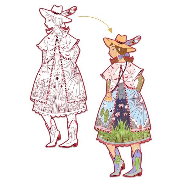 Fashion Colouring Fiodor & Friends | Djeco