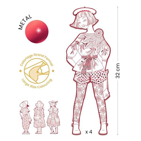 Fashion Colouring Fiodor & Friends | Djeco