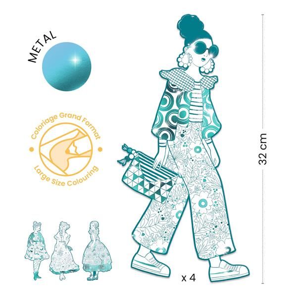 Fashion Colouring Rebekka & Friends | Djeco