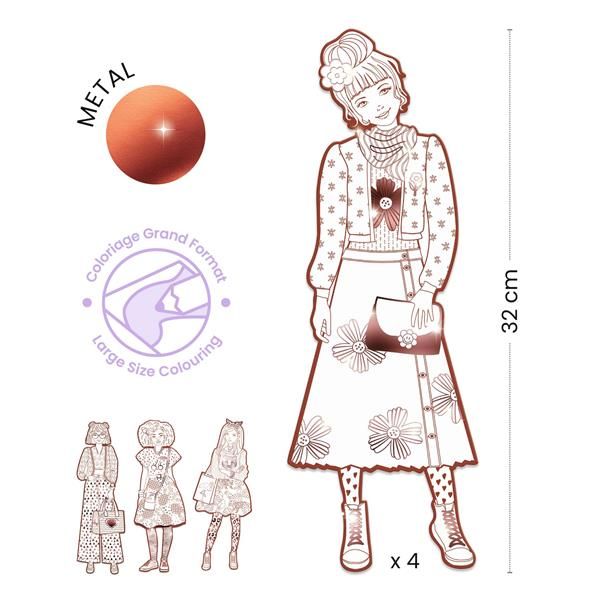 Fashion Colouring Nina & Friends | Djeco