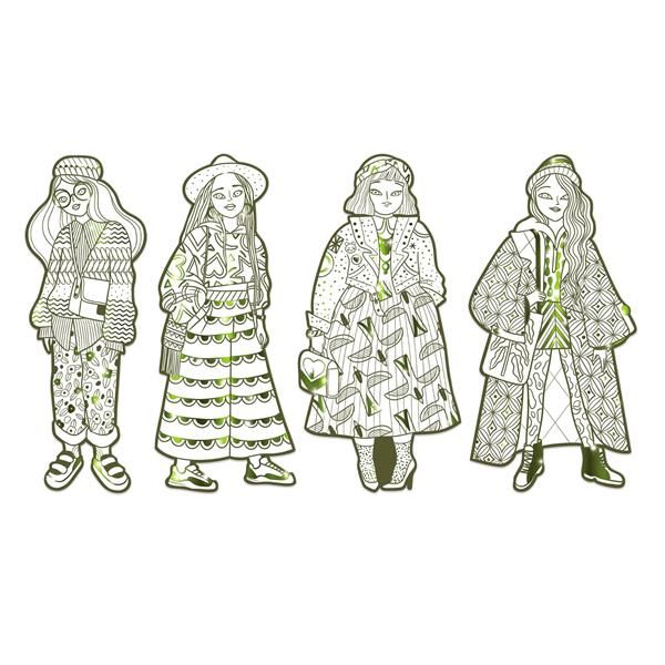 Fashion Colouring Bowie & Friends | Djeco