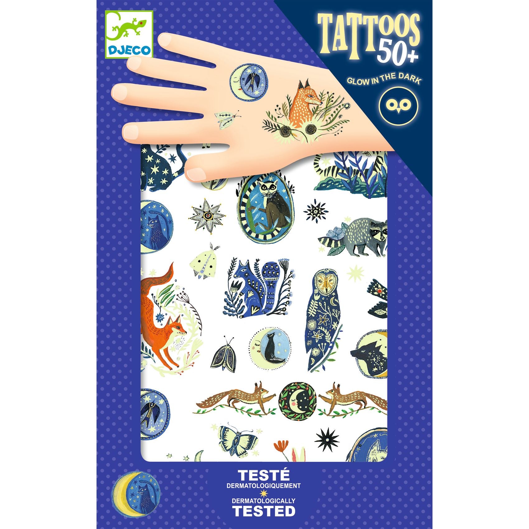 Nighttime Reflections Temporary Tattoos | Djeco