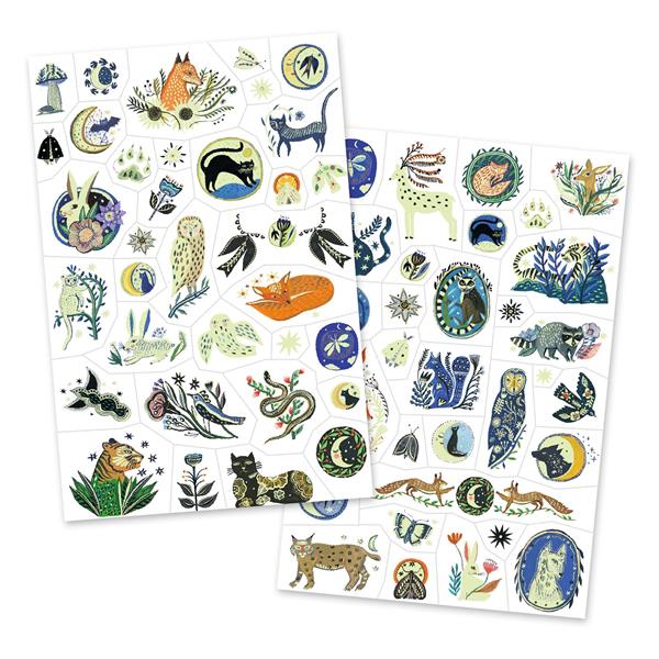 Nighttime Reflections Temporary Tattoos | Djeco