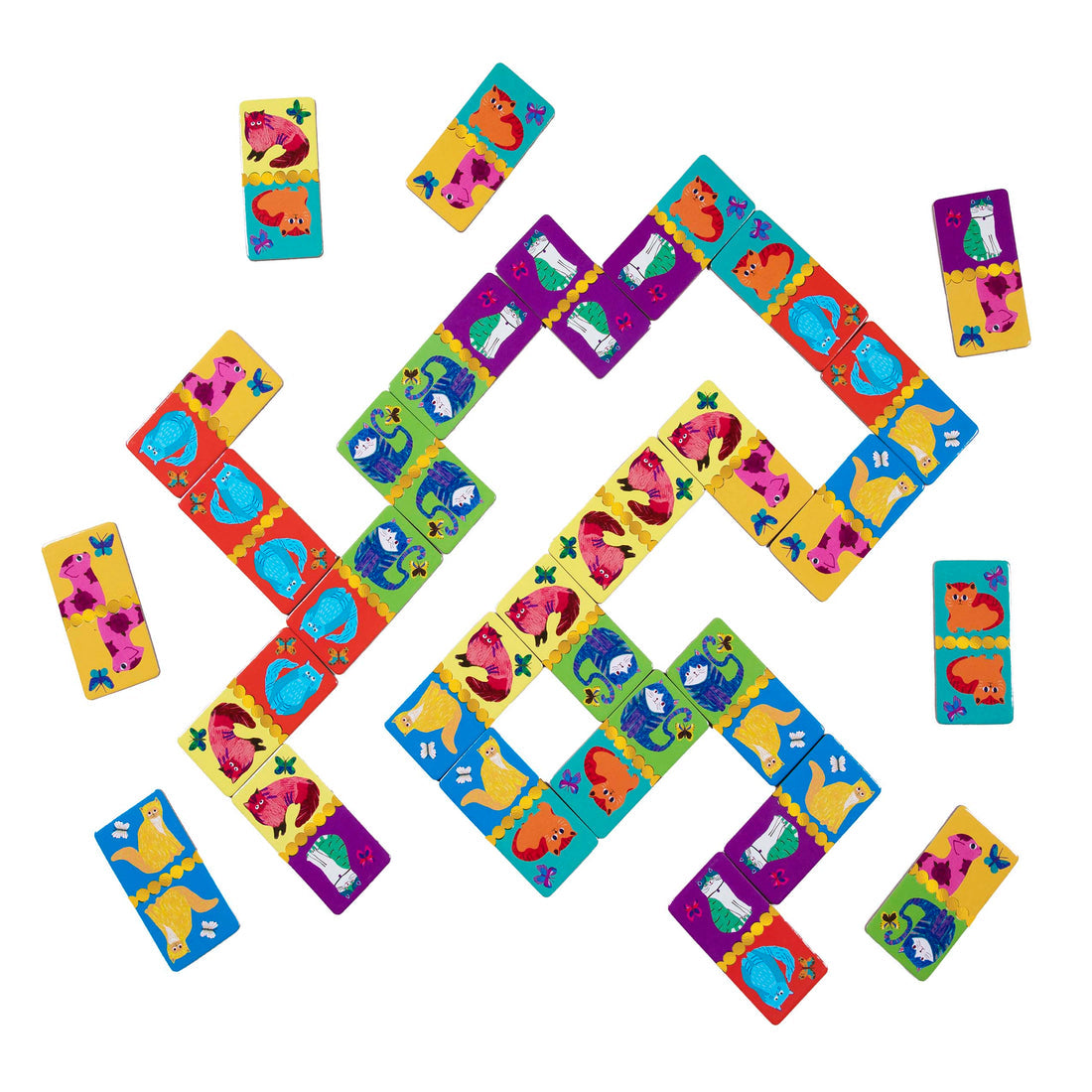 Giant Shiny Cat Dominoes | Eeboo