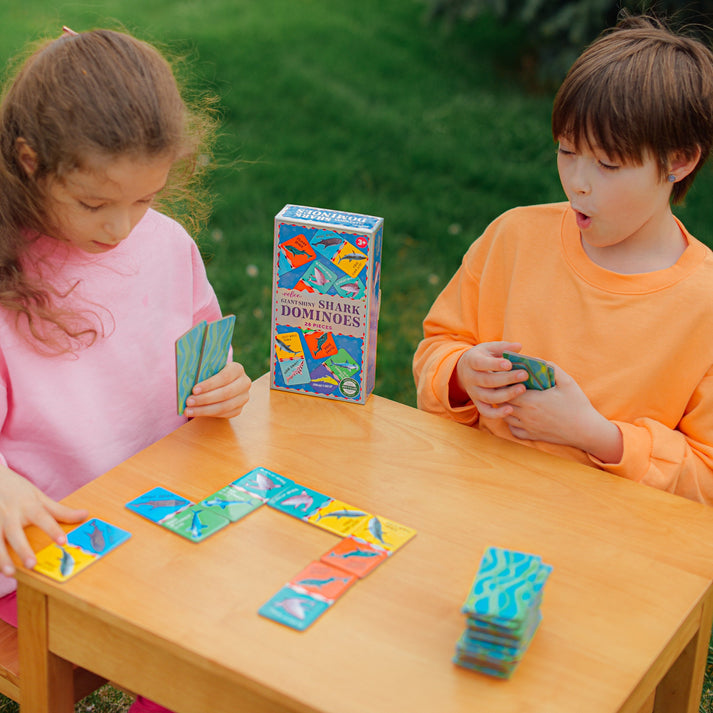 Giant Shiny Shark Dominoes | Eeboo