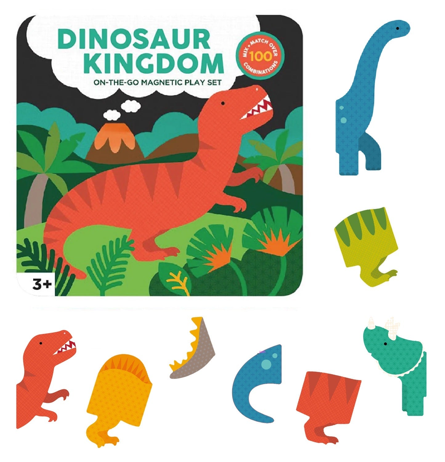 Dinosaur Kingdom Magnetic Play Set | Petit Collage
