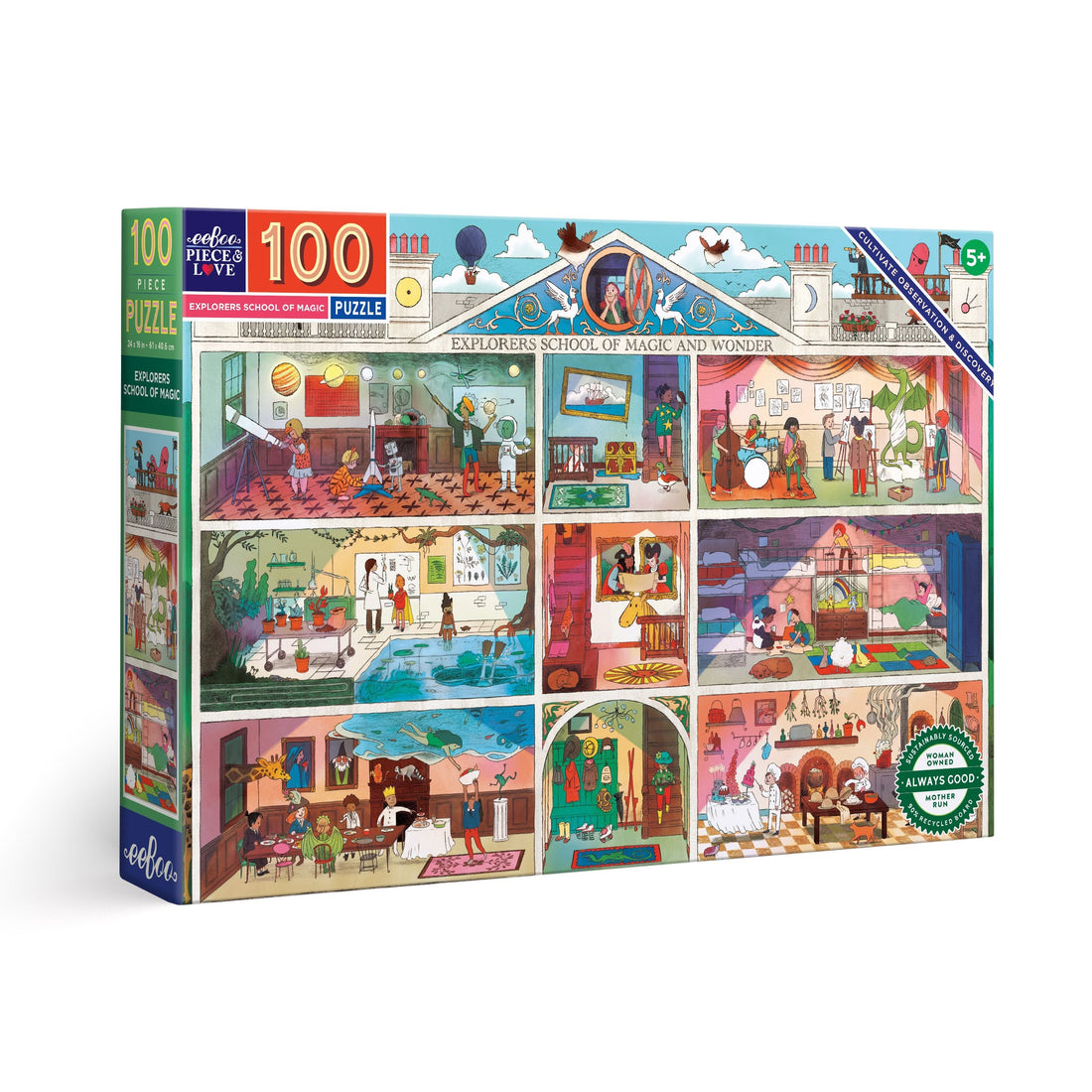 Explorers School of Magic 100 Piece Eeboo Puzzle