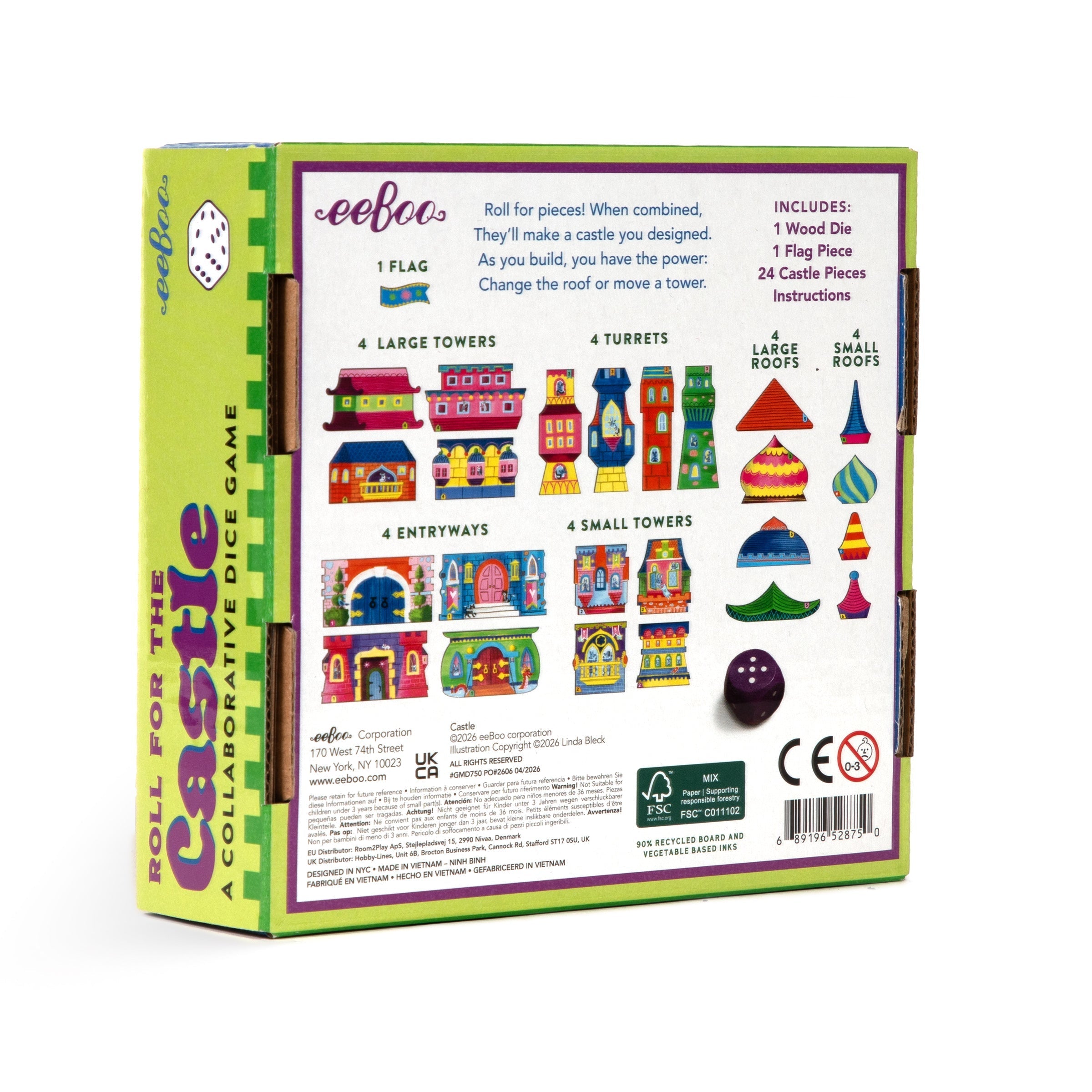 Roll For the Castle | Eeboo Dice Game
