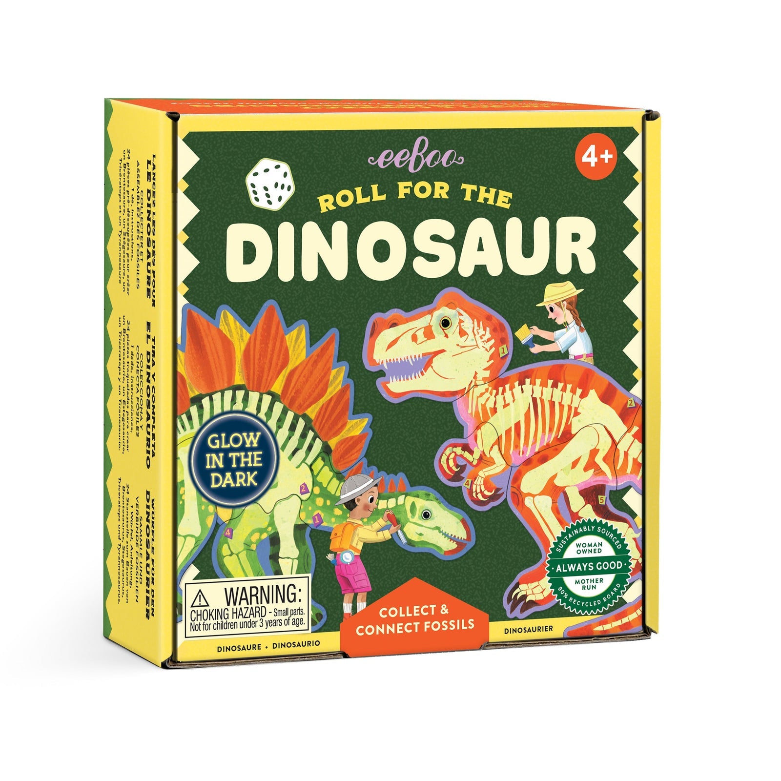 Roll for the Dinosaur | Eeboo Dice Game