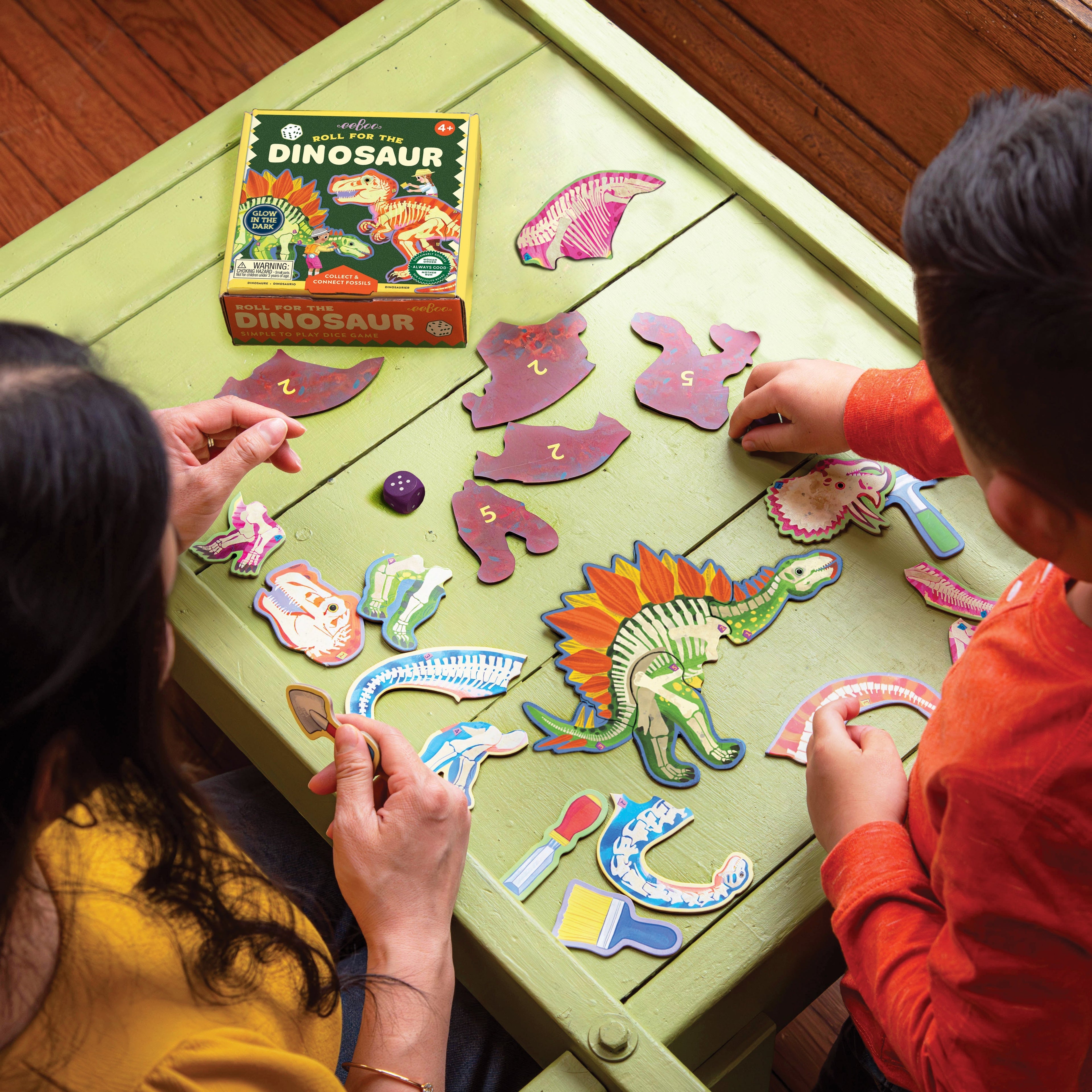 Roll for the Dinosaur | Eeboo Dice Game