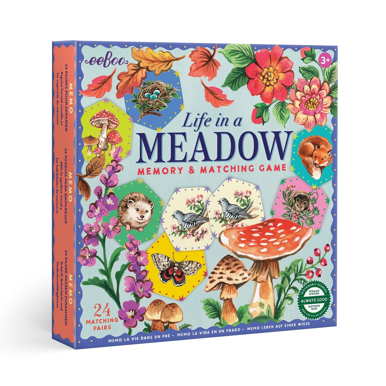 Life in a Meadow | Eeboo Memory & Matching Game