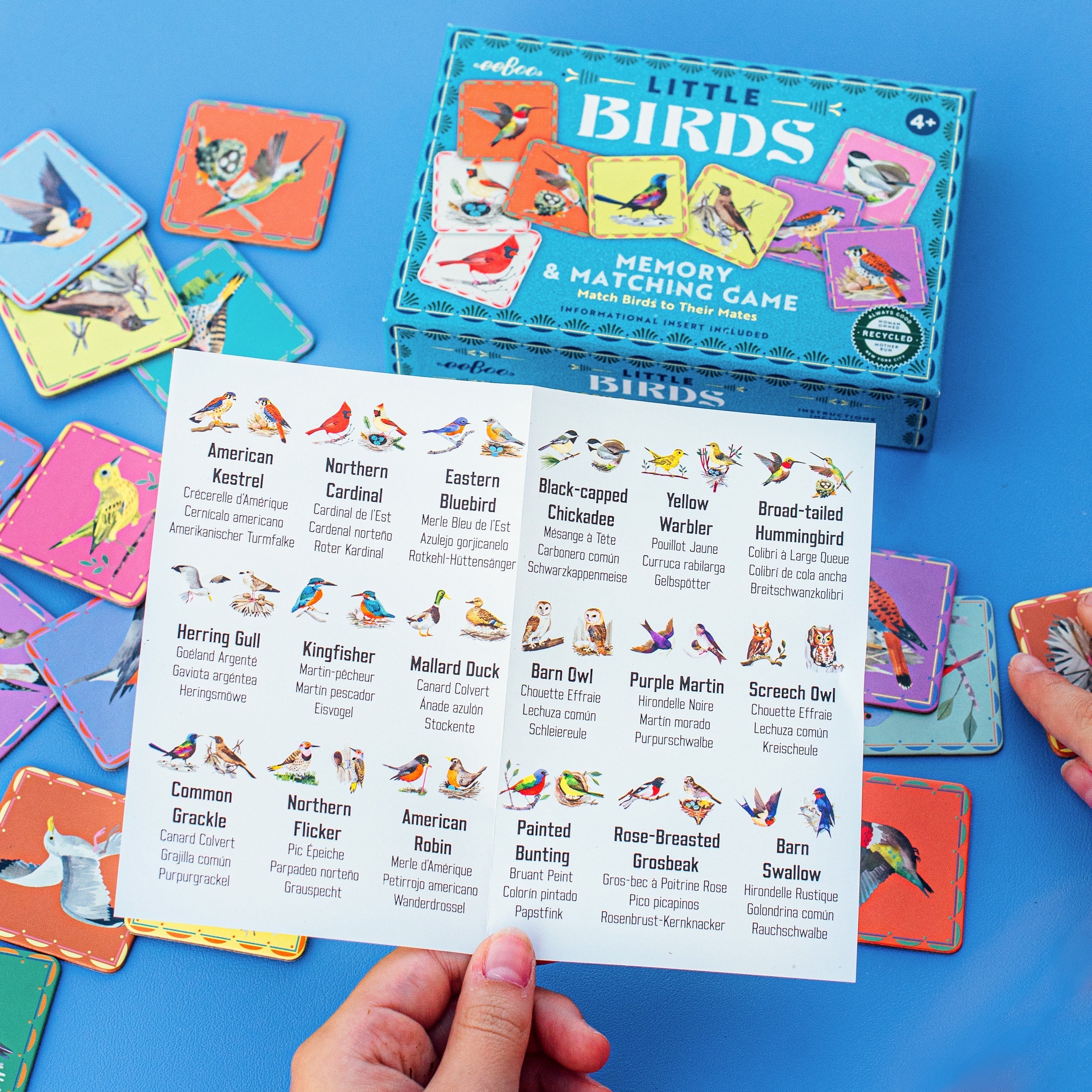 Birds | Eeboo Memory & Matching Game