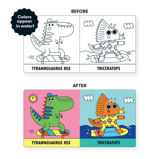 Rub A Dub Dinos! | Color Magic Bath Book