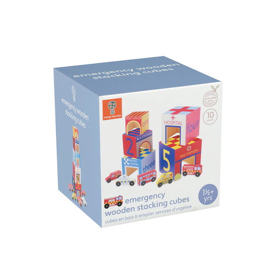 Emergency Wooden Stacking Cubes | Orange Tree Toys