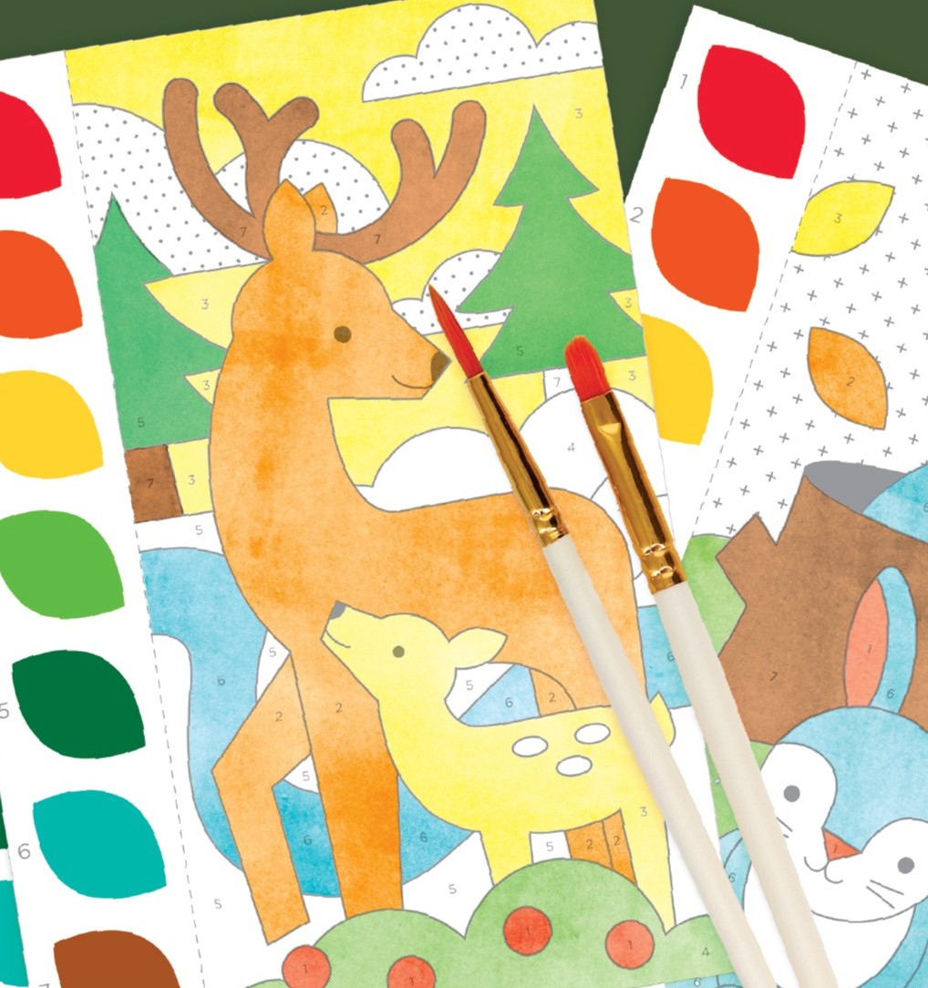 Woodland Paint By Numbers | Petit Collage