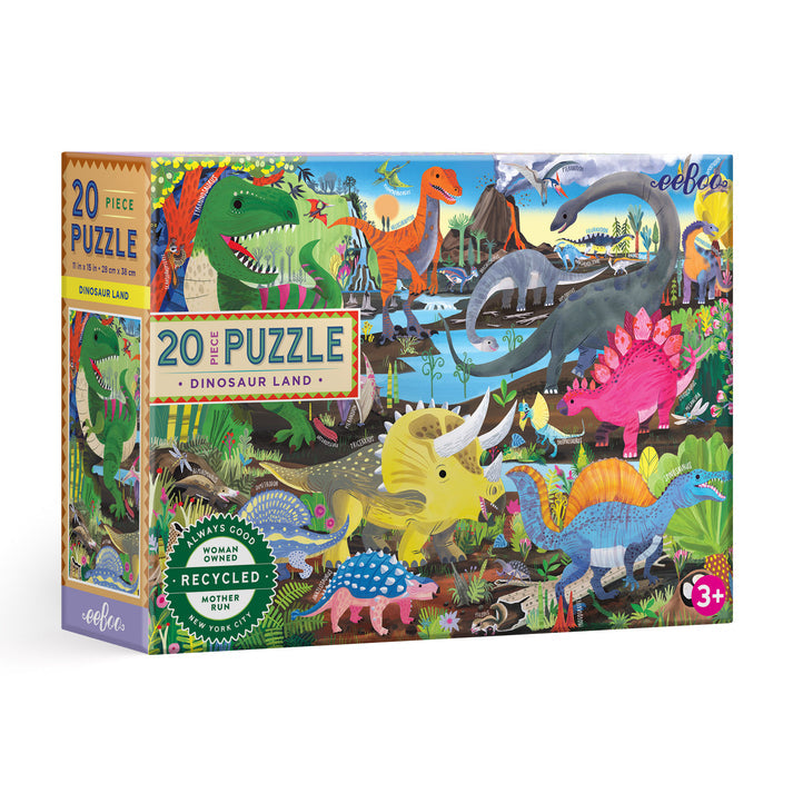 Dinosaur Land 20 Piece Eeboo Puzzle