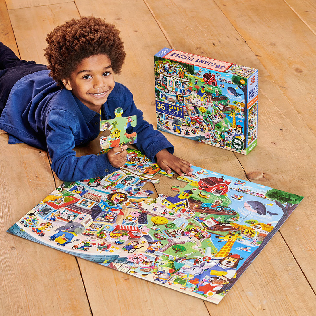 Friendly Town 36 Piece Giant Eeboo Puzzle
