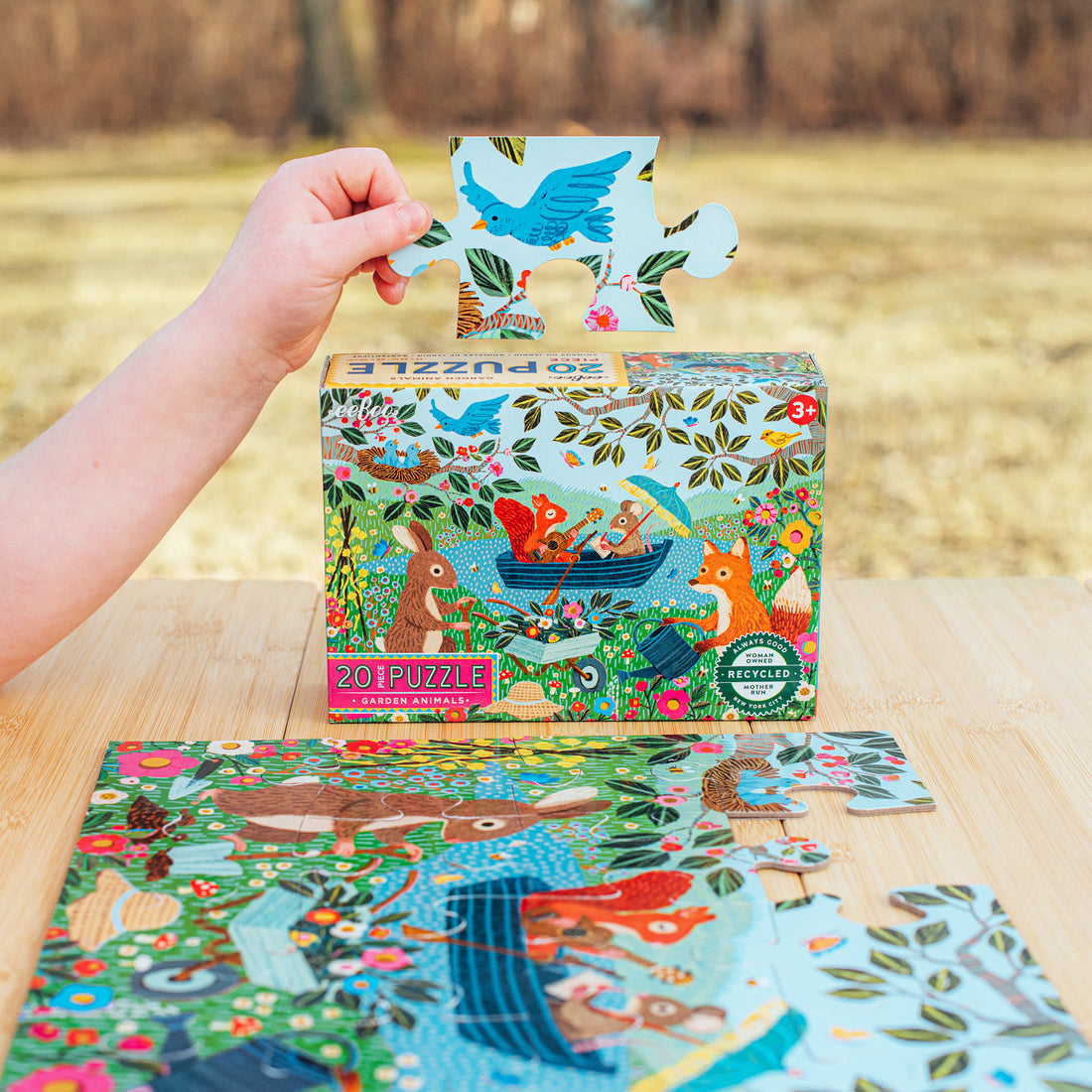 Garden Animals 20 Piece Eeboo Puzzle