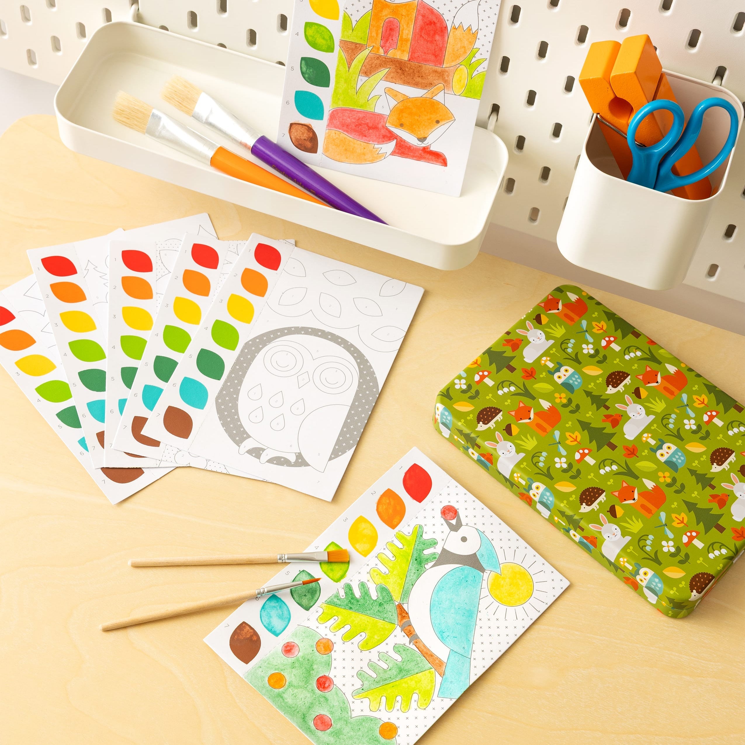 Woodland Paint By Numbers | Petit Collage
