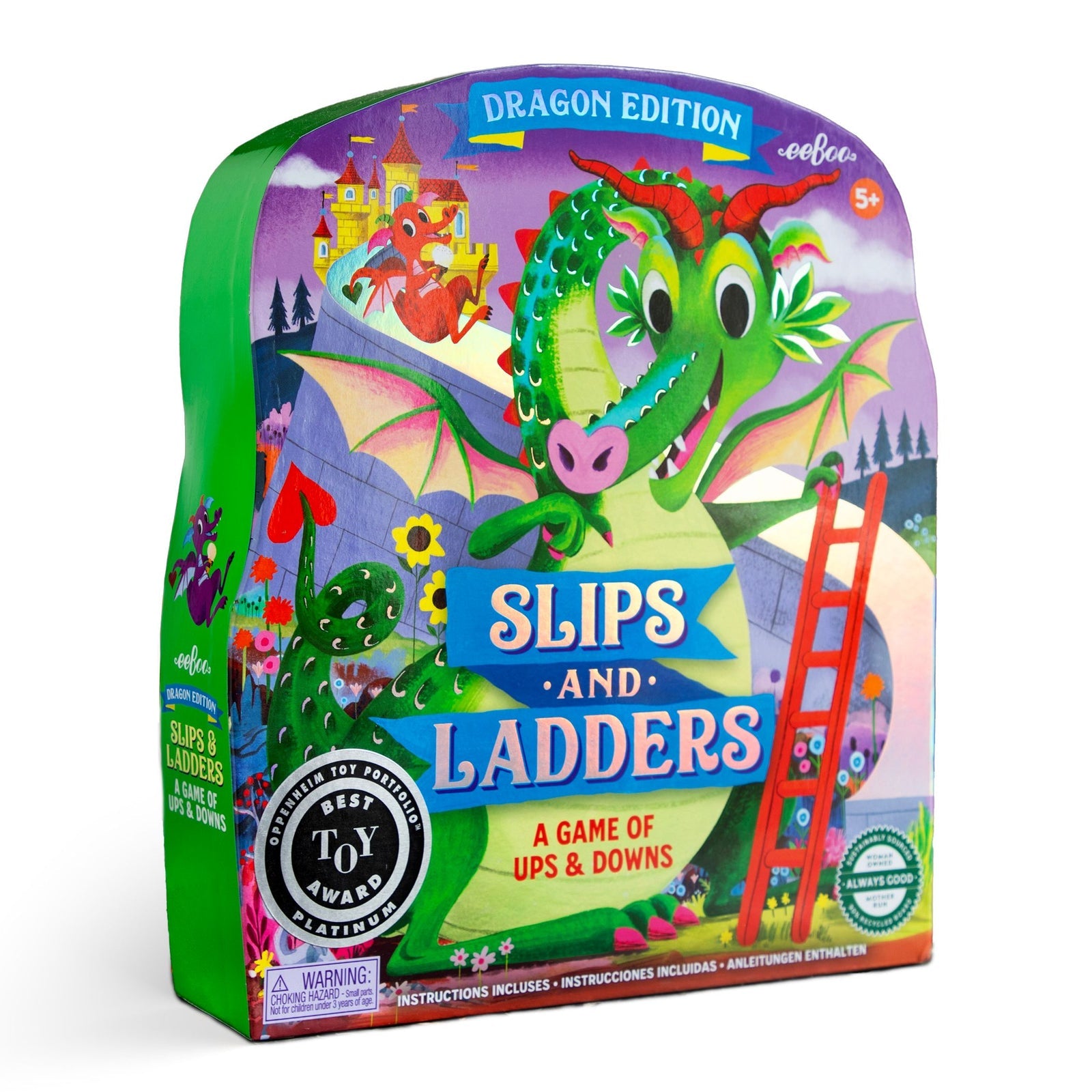 Slips and Ladders Dragon Edition | Eeboo