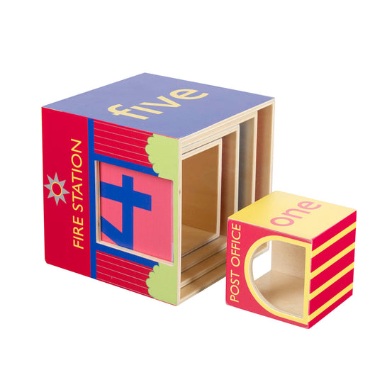 Emergency Wooden Stacking Cubes | Orange Tree Toys