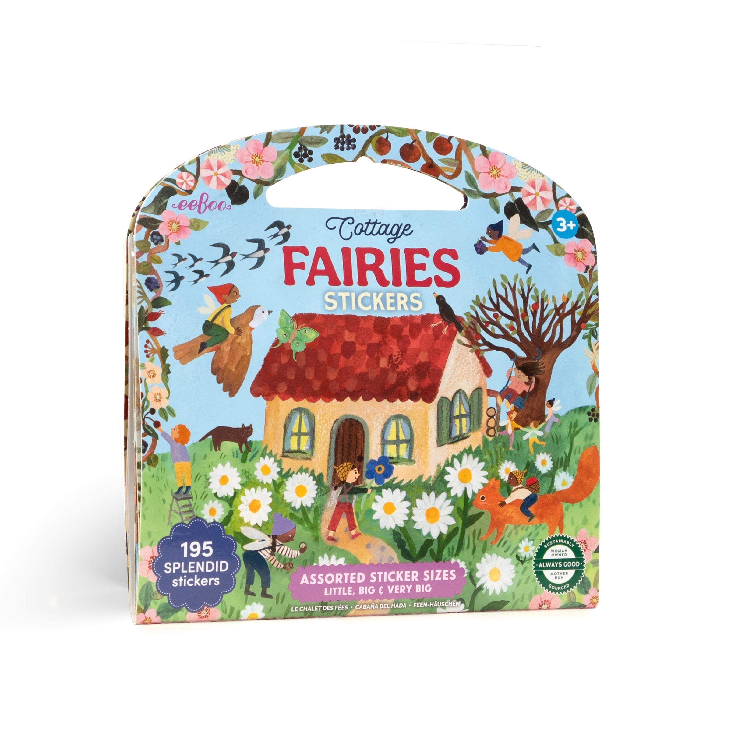 Cottage Fairies | Eeboo Shiny Sticker Book