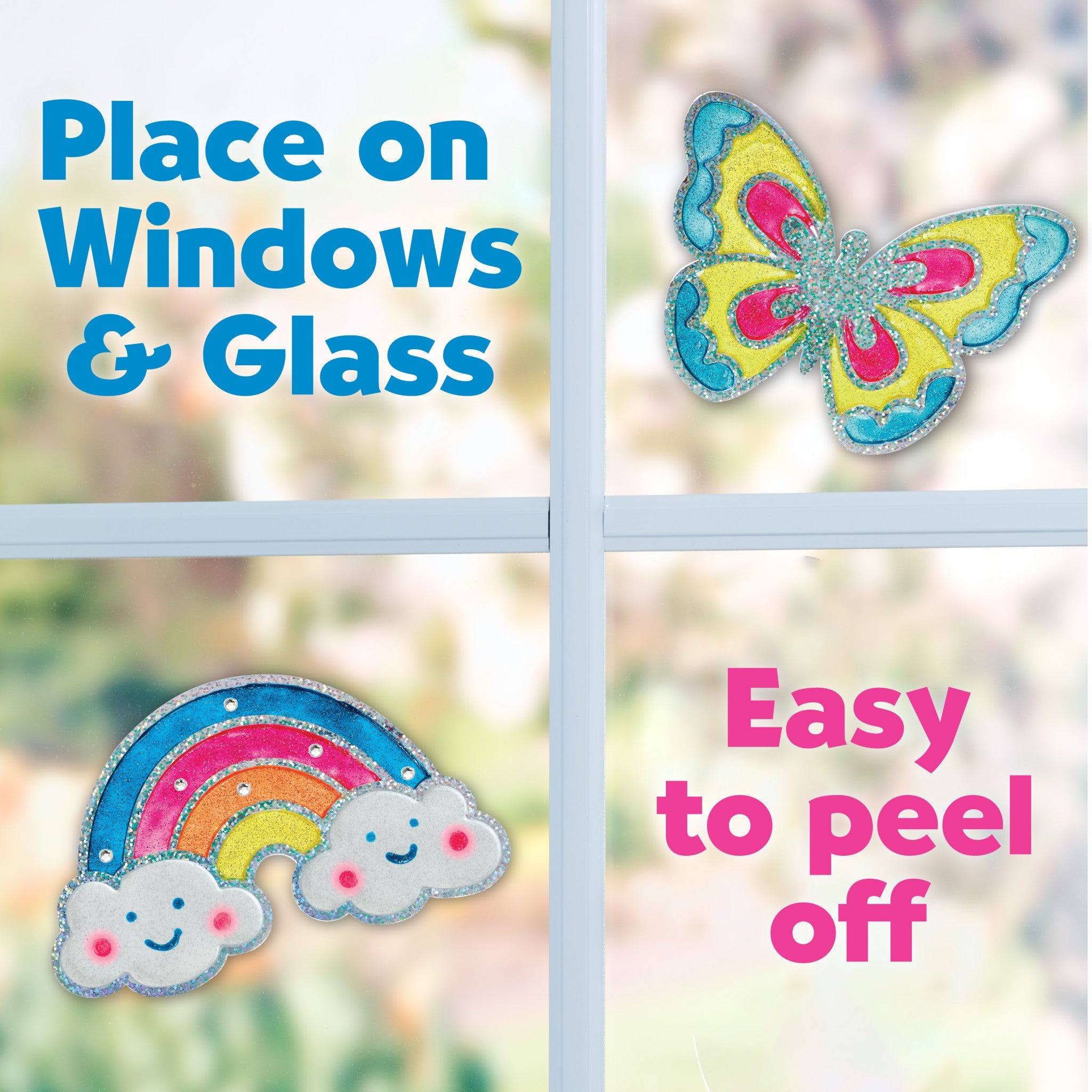 Easy Sparkle Window Art | Creativity For Kids