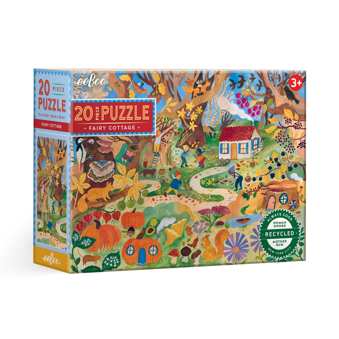 Fairy Cottage 20 Piece Eeboo Puzzle