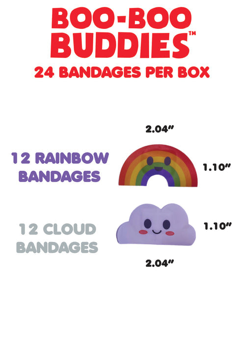 Rainbow & Cloud | Boo Boo Buddies Bandages