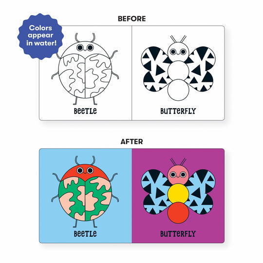 Bug Out! Color Magic Bath Book